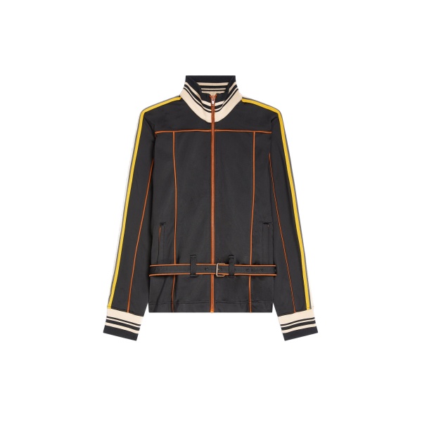 Dries Van Noten Jersey track jacket in Black | Jackets | Coveti