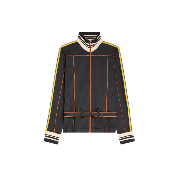 Dries Van Noten Jersey track jacket in Black | Jackets | Coveti