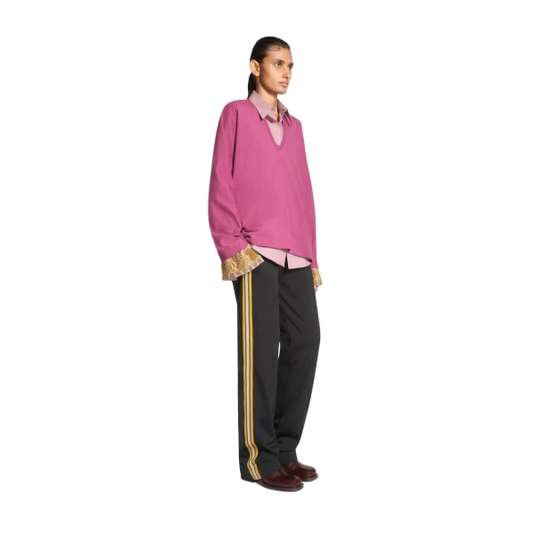 Jersey track pants in Black - Image 3