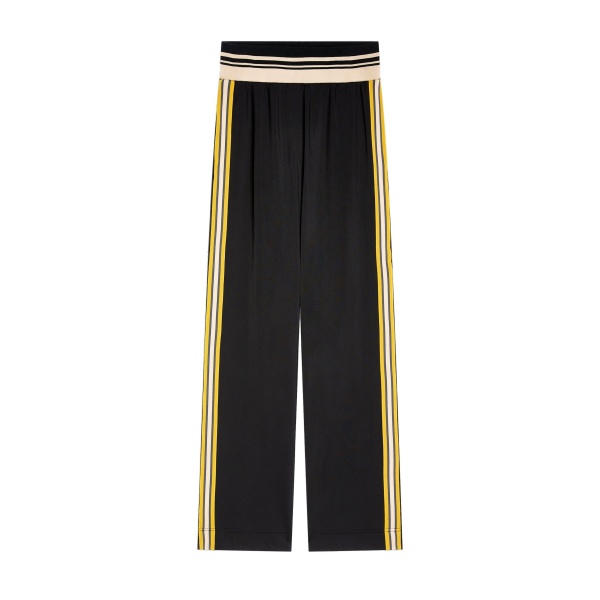 Dries Van Noten Jersey track pants in Black | Pants | Coveti