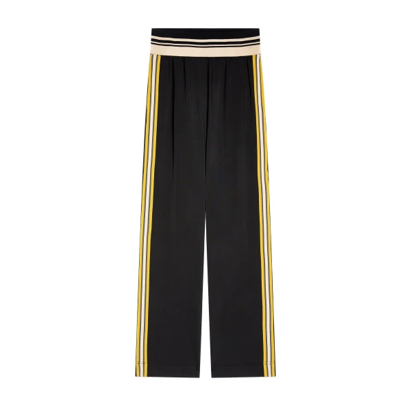 Dries Van Noten Jersey track pants in Black | Pants | Coveti