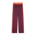 Dries Van Noten Jersey track pants in Burgundy | Pants | Coveti