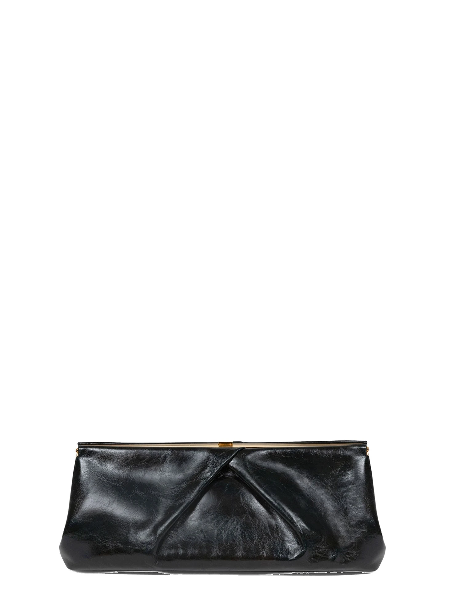 Dries Van Noten Large leather clutch in Black | Clutch Bags | Coveti Dries Van Noten Large leather clutch in Black