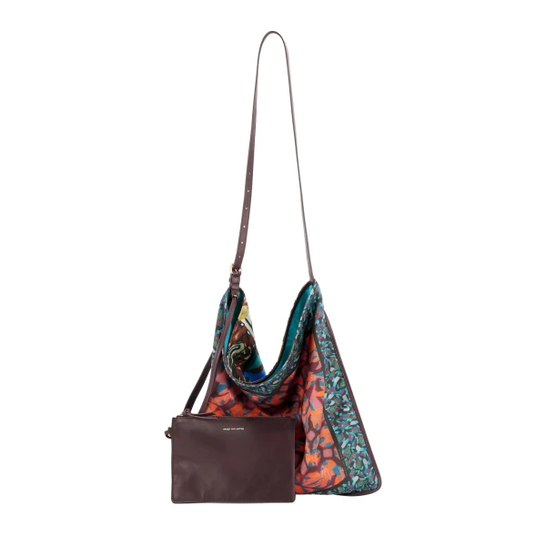 Large scarf bag in Brown - Image 4