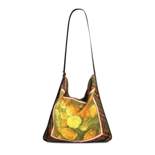Dries Van Noten Large scarf bag in Yellow