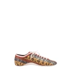 Dries Van Noten Leather ballerina sneakers in Tan