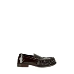 Dries Van Noten Leather loafers in Olive