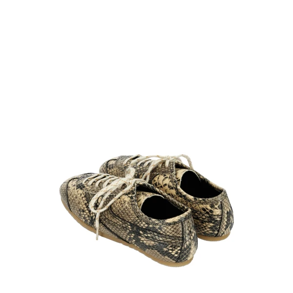 Leather sneakers in Beige - Image 4