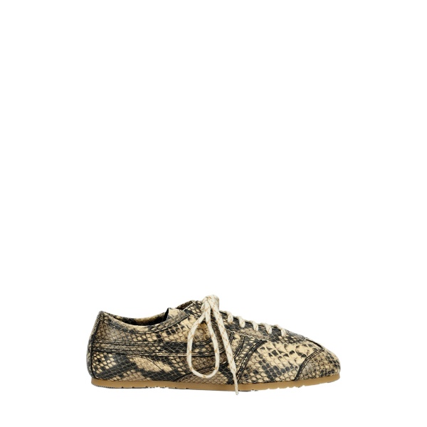 Dries Van Noten Leather sneakers in Beige