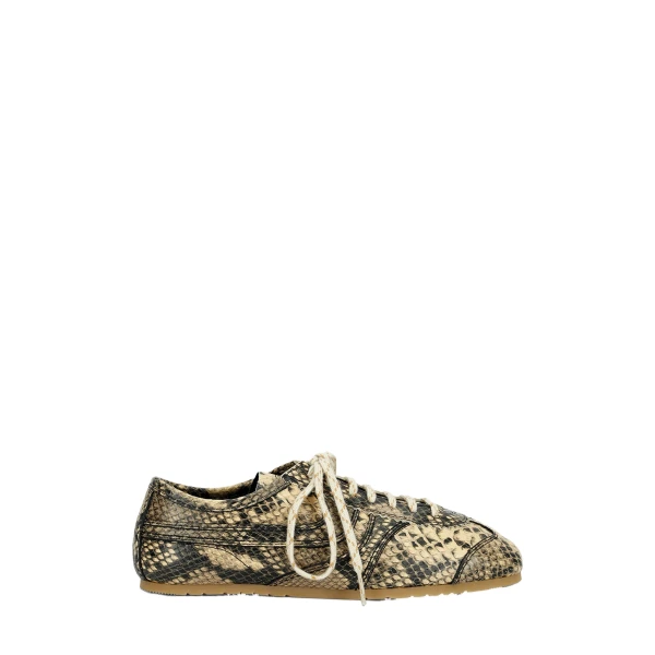 Dries Van Noten Leather sneakers in Beige