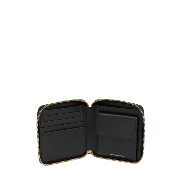 Leather wallet in Black - Image 3
