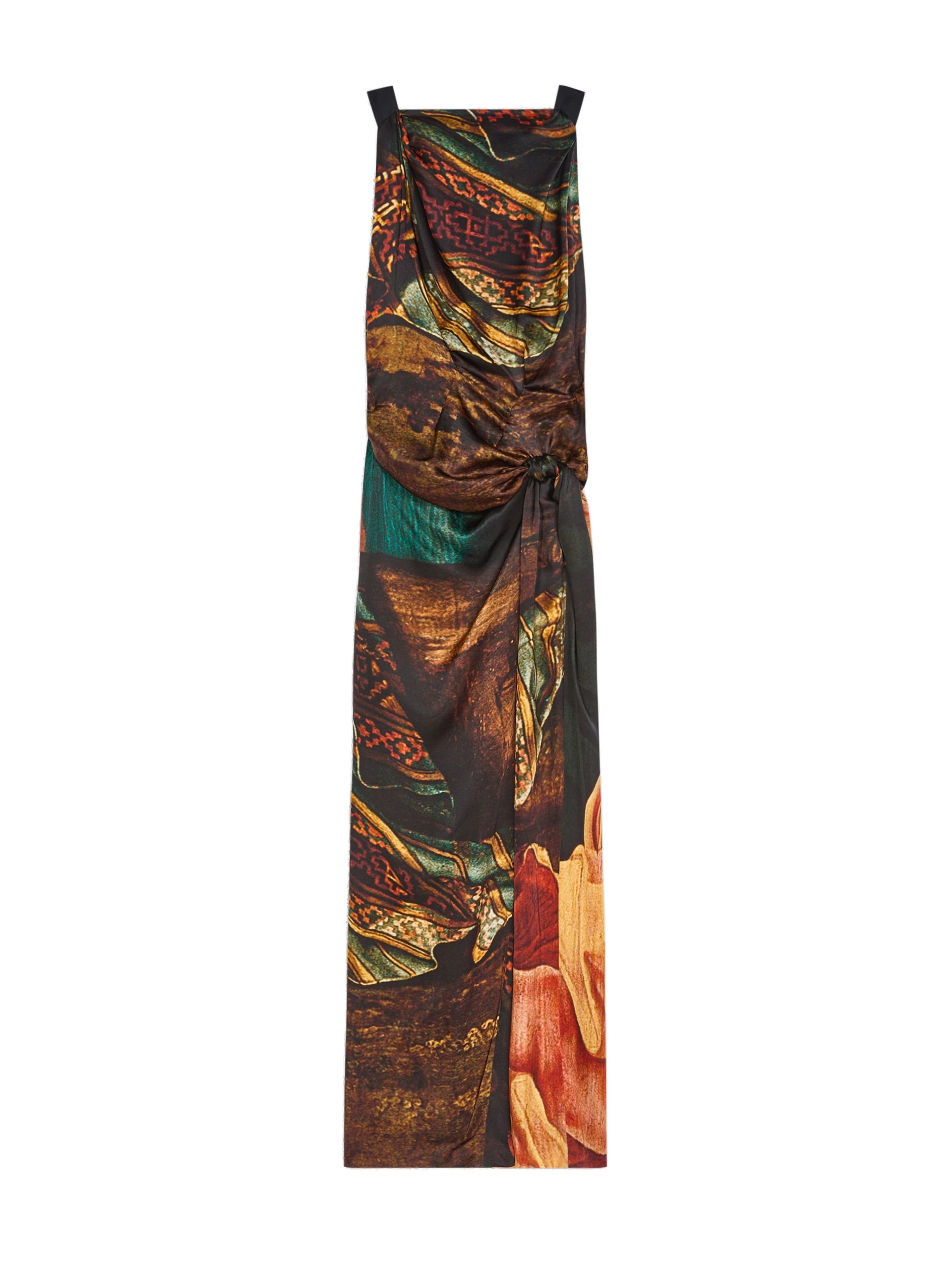 Dries Van Noten Long draped satin dress | Dresses | Coveti Dries Van Noten Long draped satin dress | Dresses | Coveti