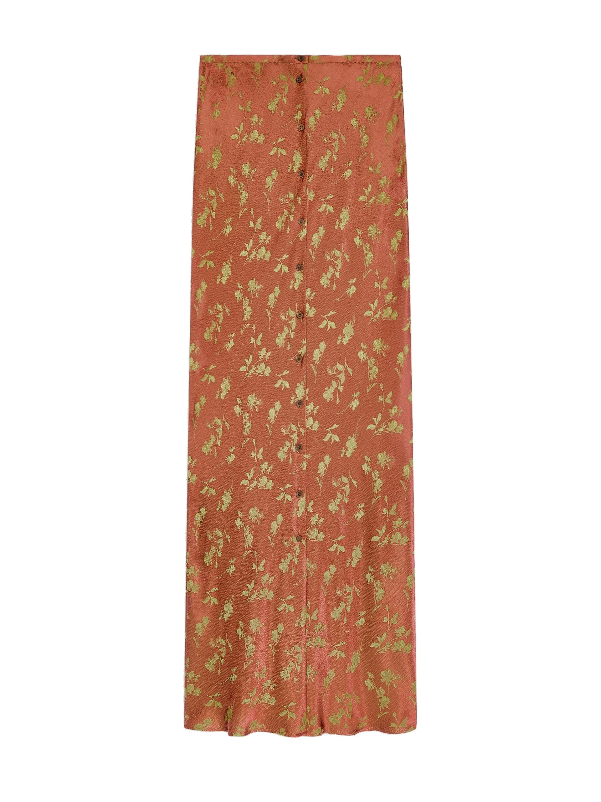Dries Van Noten Long jacquard skirt in Rust | Skirts | Coveti Dries Van Noten Long jacquard skirt in Rust | Skirts | Coveti