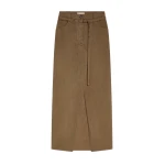 Dries Van Noten Long overdyed skirt in Khaki | Skirts | Coveti