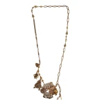 Dries Van Noten Long pendant necklace in Old Brass