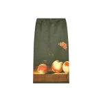 Dries Van Noten Long printed skirt in Neon Yellow | Skirts | Coveti