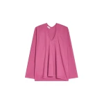 Dries Van Noten Long sleeve cotton tee in Berry | Tops | Coveti