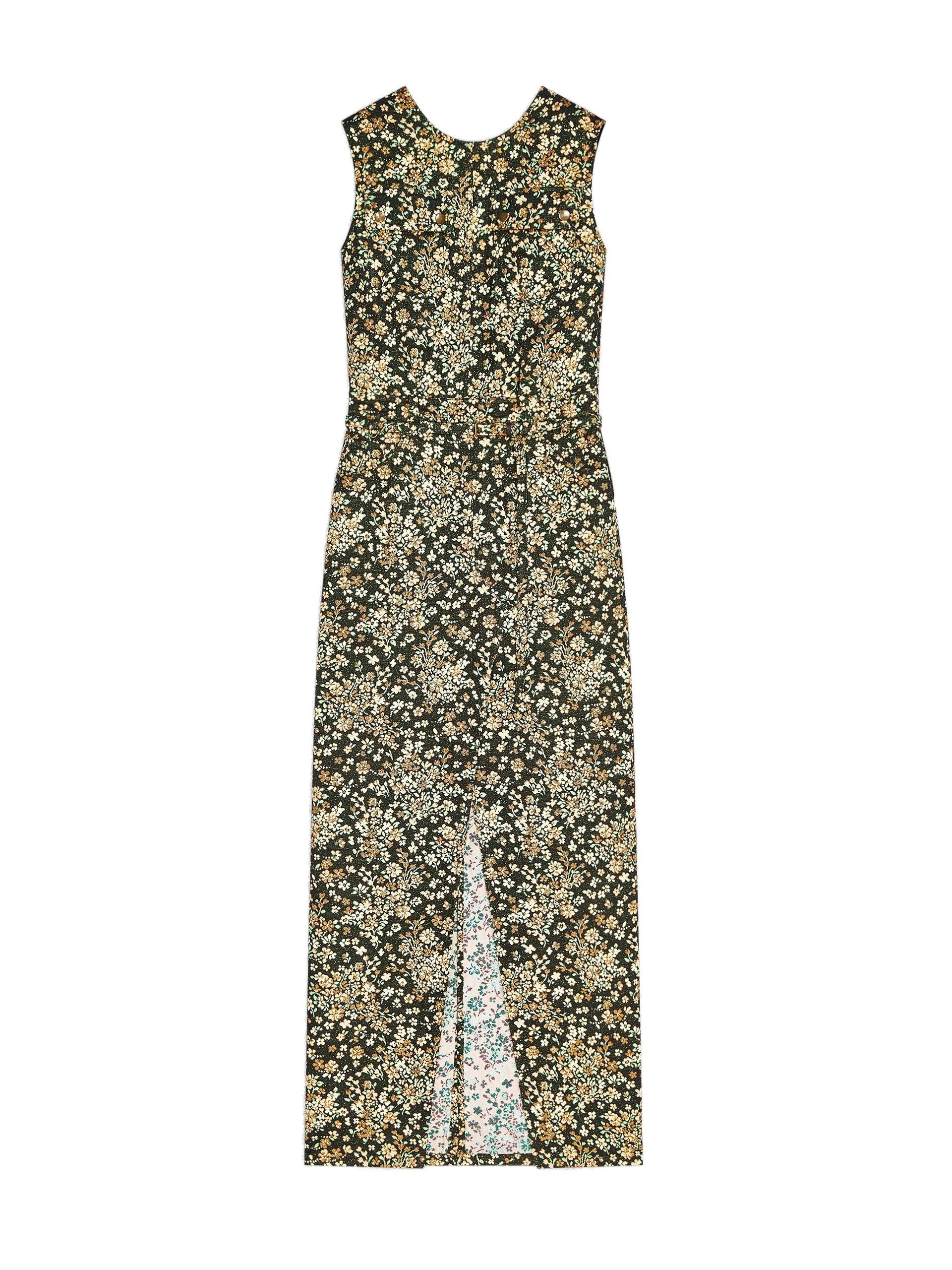 Dries Van Noten Long slitted floral dress in Black | Dresses | Coveti Dries Van Noten Long slitted floral dress in Black | Dresses | Coveti