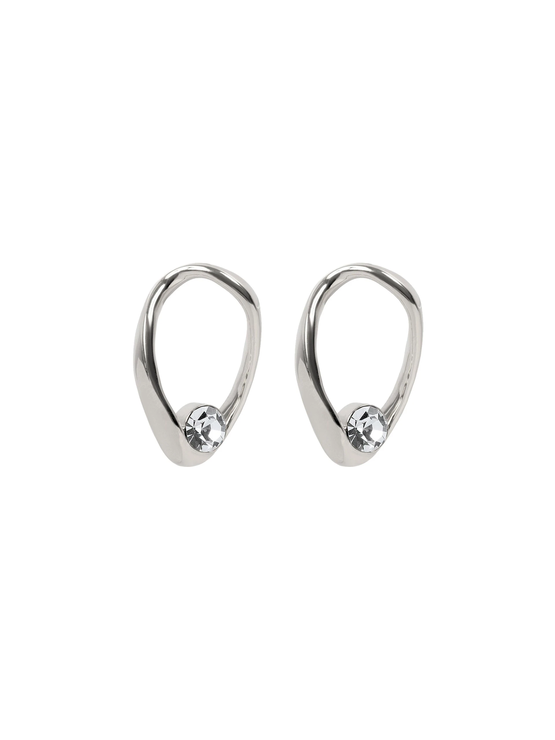 Dries Van Noten Loop earrings in Silver | Earrings | Coveti Dries Van Noten Loop earrings in Silver