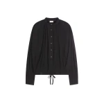 Dries Van Noten Loose cotton blouse in Black | Tops | Coveti