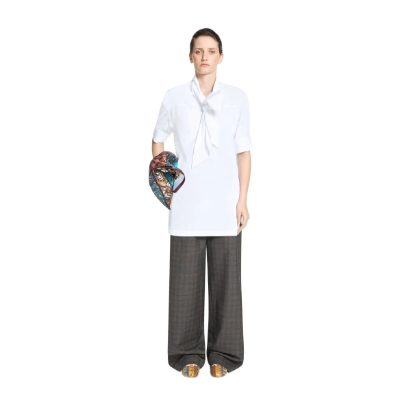 Loose cotton shirt in White - Image 2