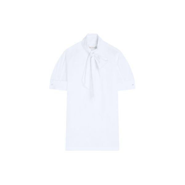 Dries Van Noten Loose cotton shirt in White | Tops | Coveti