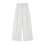Dries Van Noten Loose cotton sweatpants in Grey Melange | Pants | Coveti
