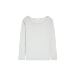 Dries Van Noten Loose long sleeve top in Grey Melange | Tops | Coveti