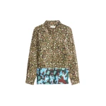 Dries Van Noten Loose viscose shirt in Bottle | Tops | Coveti
