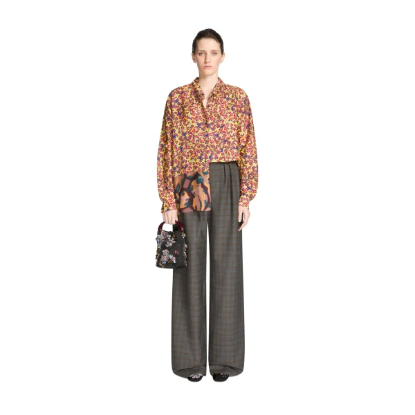 Loose viscose shirt in Yellow - Image 2