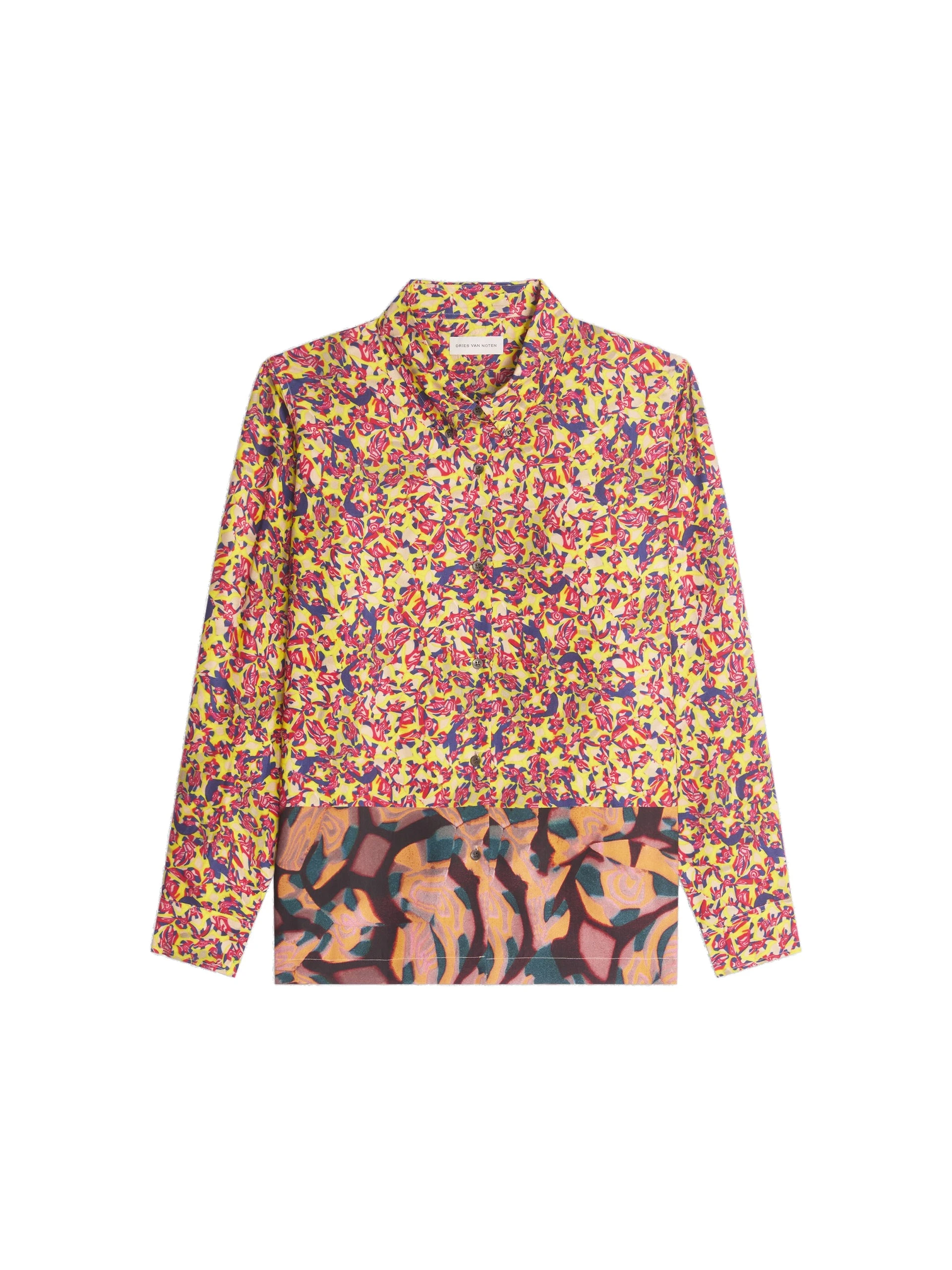 Dries Van Noten Loose viscose shirt in Yellow | Tops | Coveti Dries Van Noten Loose viscose shirt in Yellow | Tops | Coveti