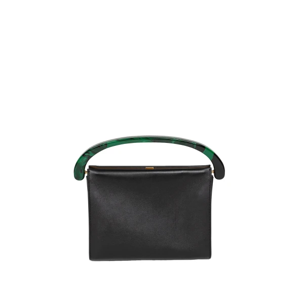 Medium leather bag in Black - Image 2
