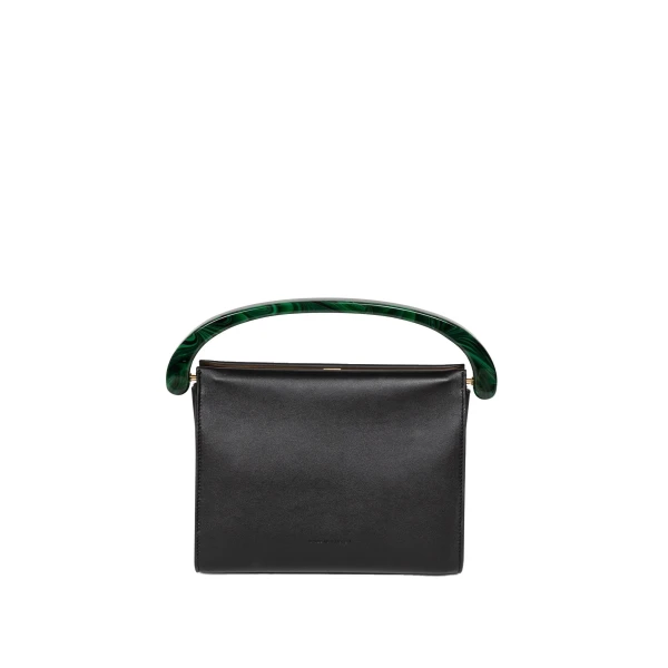 Medium leather bag in Black - Image 4