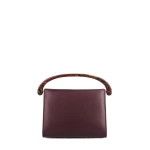 Dries Van Noten Medium leather bag in Bordeaux