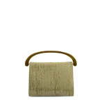 Dries Van Noten Medium velvet bag in Green