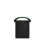 Dries Van Noten Micro leather bag in Black