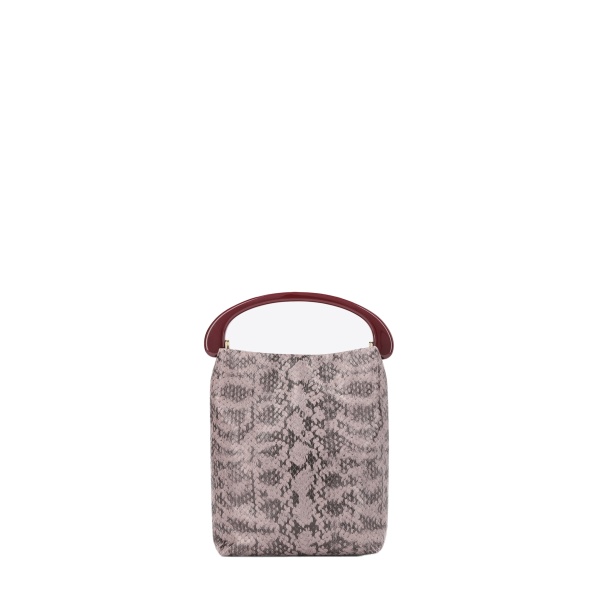 Dries Van Noten Micro leather bag in Taupe