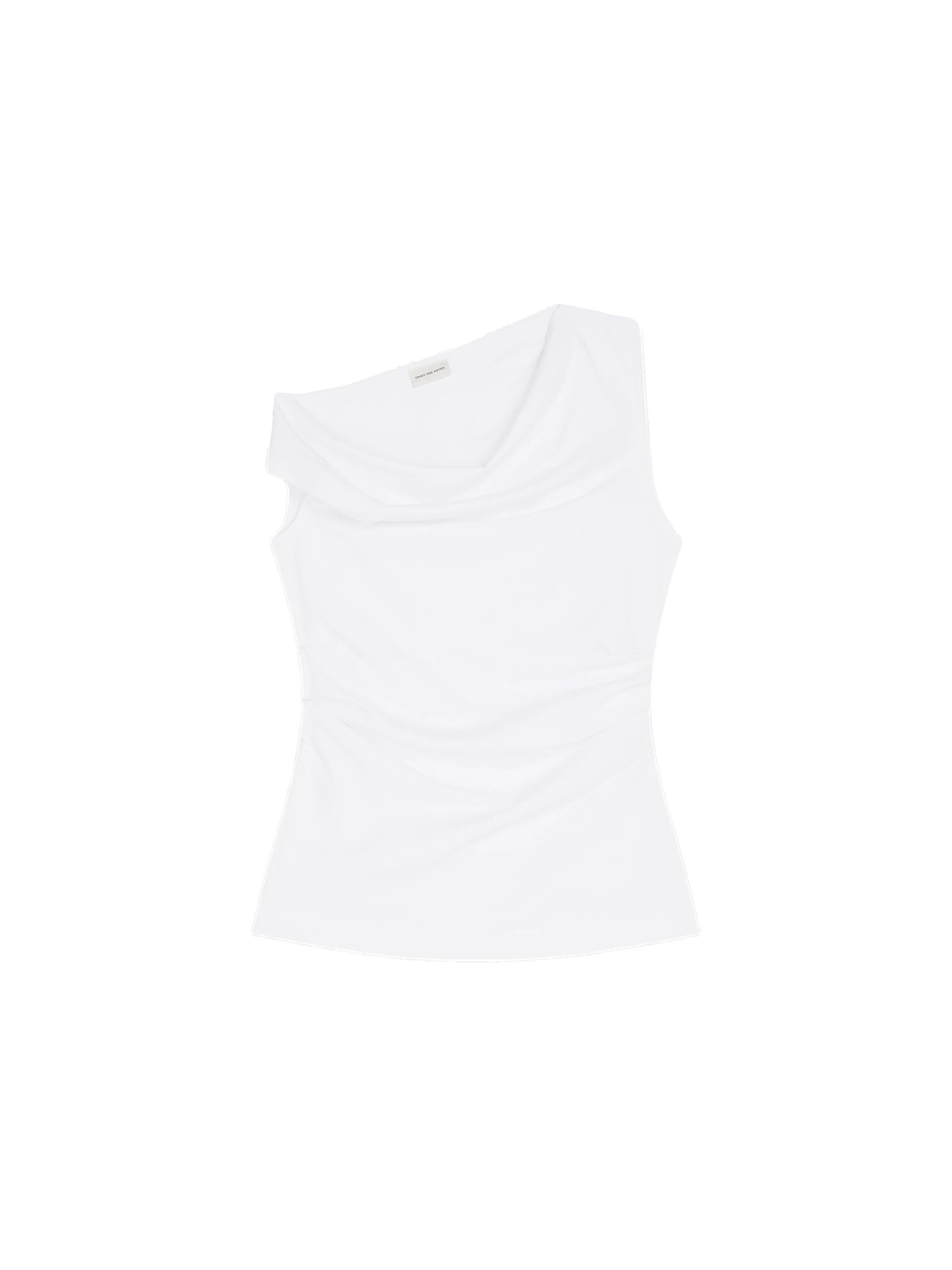 Dries Van Noten Off-shoulder jersey top in White | Tops | Coveti Dries Van Noten Off-shoulder jersey top in White | Tops | Coveti