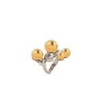 Dries Van Noten Ornamented beaded ring in Silver