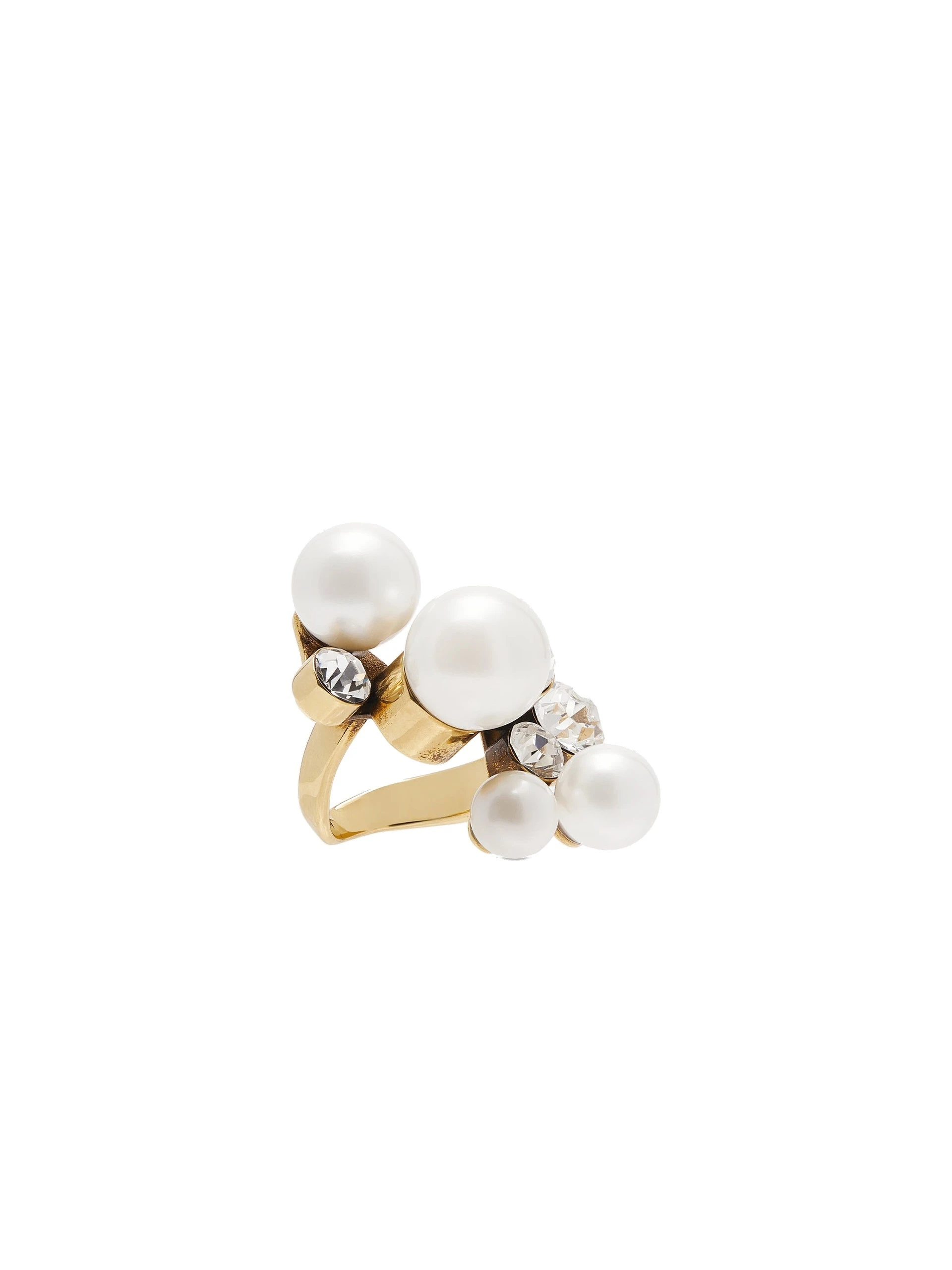 Dries Van Noten Ornamented ring in Gold | Rings | Coveti Dries Van Noten Ornamented ring in Gold