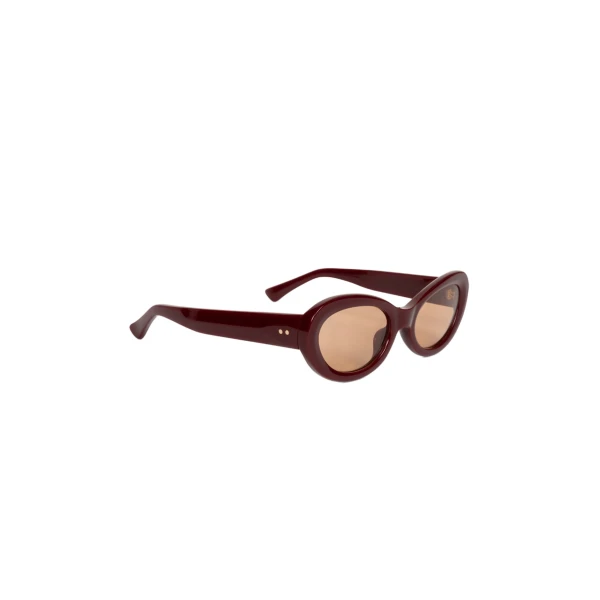 Oval sunglasses in Red - Image 2