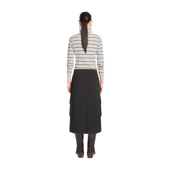 Overdyed cargo skirt in Black - Image 4