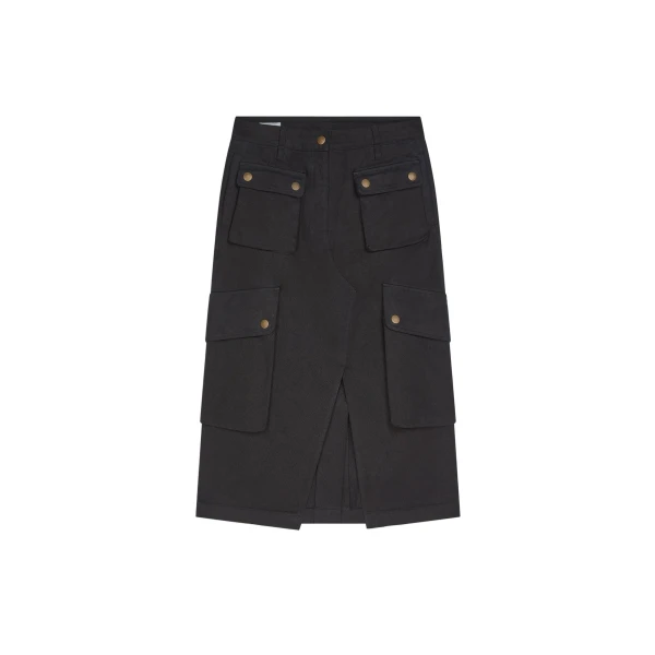 Dries Van Noten Overdyed cargo skirt in Black | Skirts | Coveti