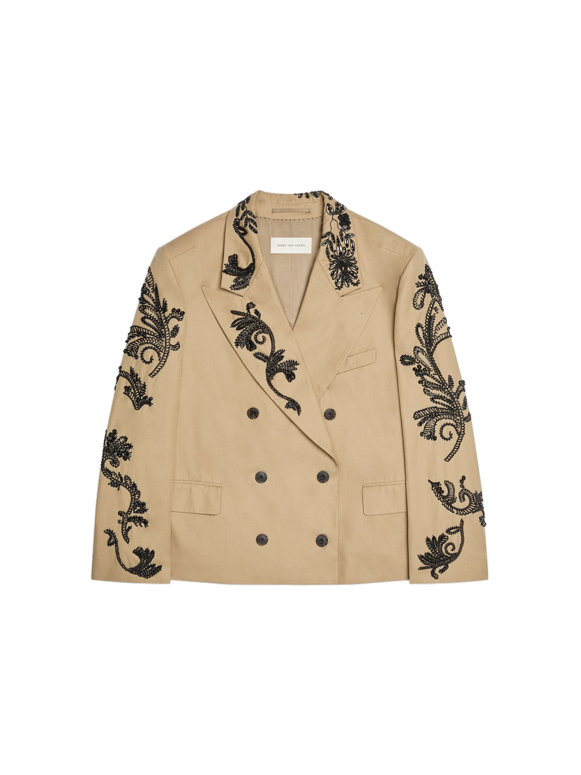 Dries Van Noten Oversized embroidered blazer in Camel | Jackets | Coveti Dries Van Noten Oversized embroidered blazer in Camel | Jackets | Coveti