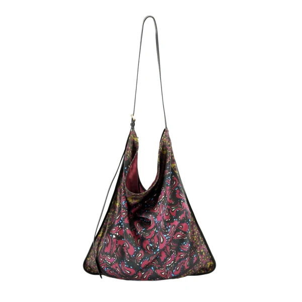 Oversized scarf bag in Rust