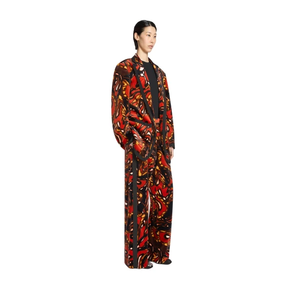 Oversized velvet blazer in Rust - Image 3
