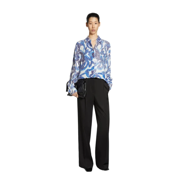 Pleated pants in Black - Image 2