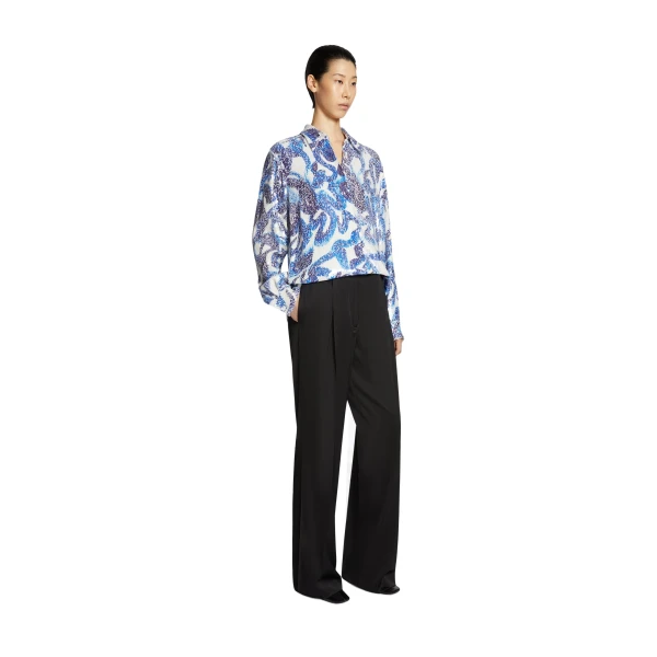 Pleated pants in Black - Image 3