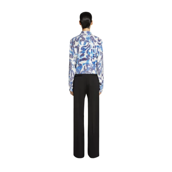 Pleated pants in Black - Image 4