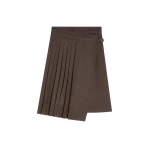 Dries Van Noten Pleated viscose skirt in Brown | Skirts | Coveti